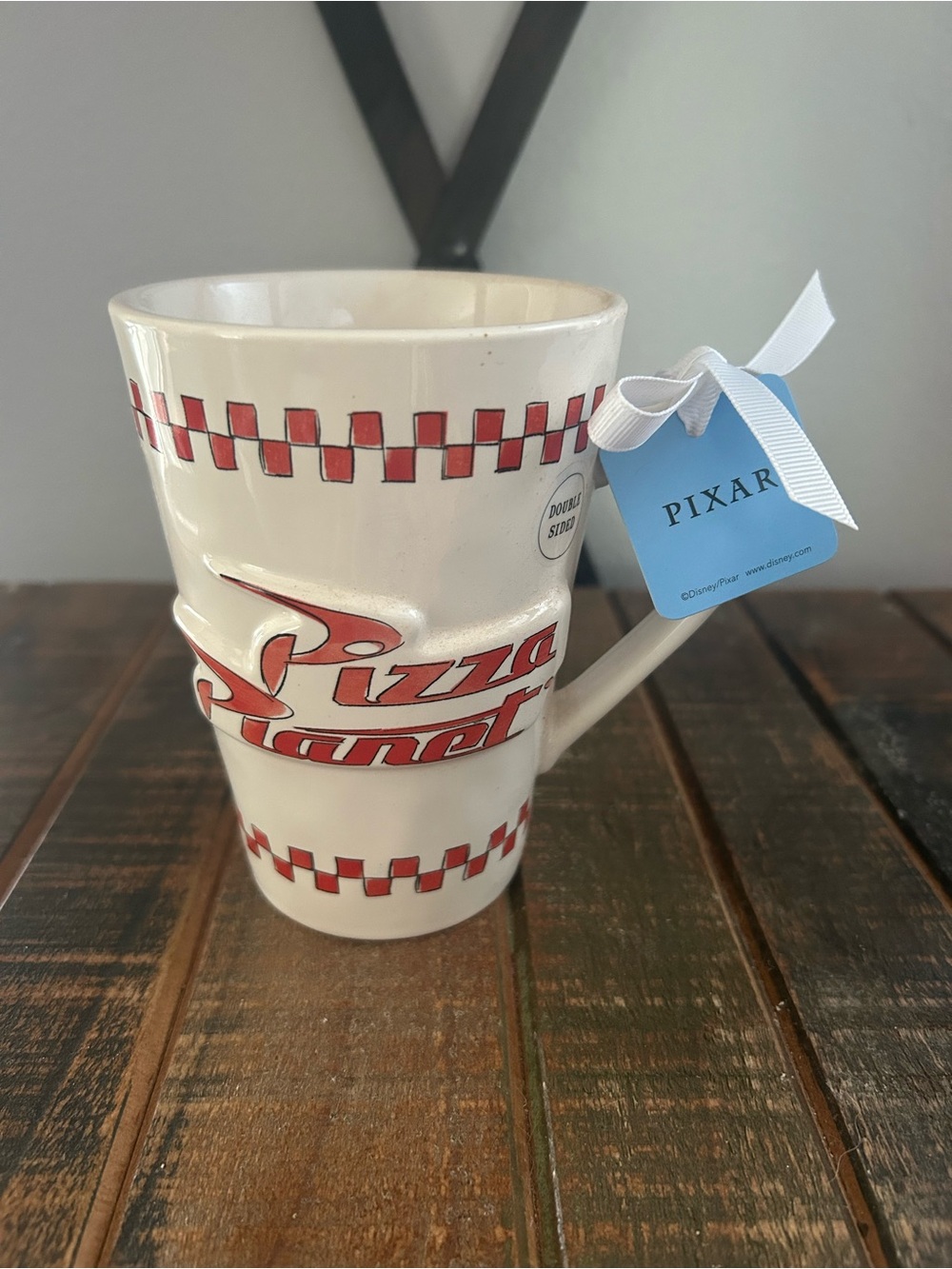 Rae Dunn Disney Pixar Toy Story Pizza Planet Freshest In The Galaxy Mug NEW
